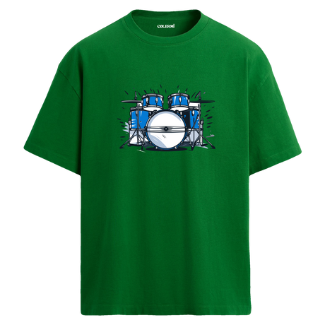 Blue Beat Oversize Unisex T-Shirt – Bisiklet Yaka