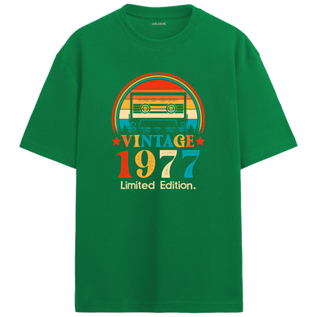 1977 Mixtape Crewneck Oversized Vintage T-Shirt