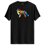 Elegant Collie Tee – Colorful Dog Art Shirt