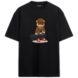 Musician Bear Oversized T-Shirt