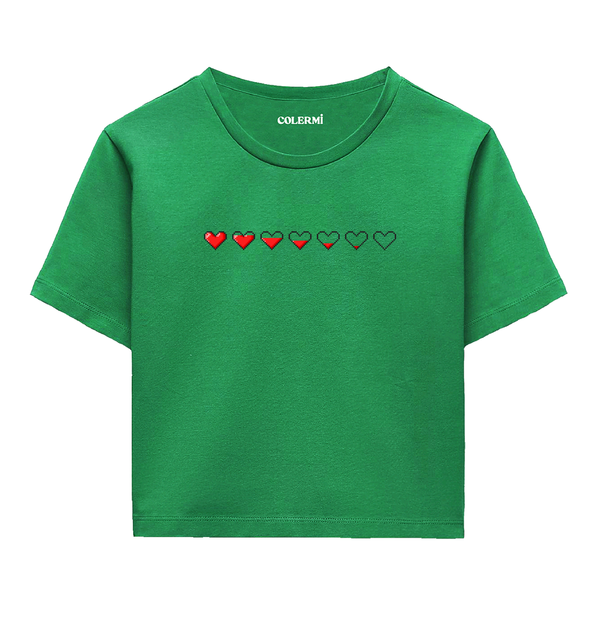 Pixel Heart Women’s Crop T-Shirt