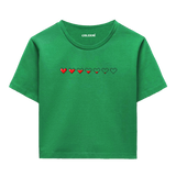 Pixel Heart Women’s Crop T-Shirt