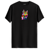 Colorful Husky Printed Unisex Tee