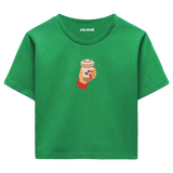 Coffee Lover Women’s Crop T-Shirt