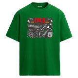 Love Rock Music Oversize Unisex T-Shirt – Bisiklet Yaka
