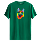 Colorful German Shepherd Printed Unisex Tee