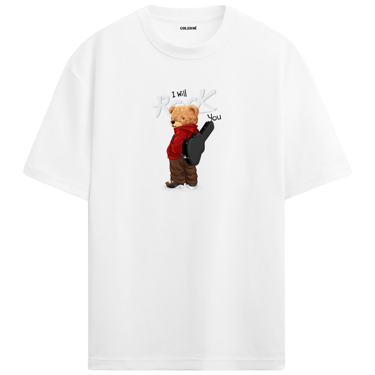 Rockstar Bear Oversized T-Shirt