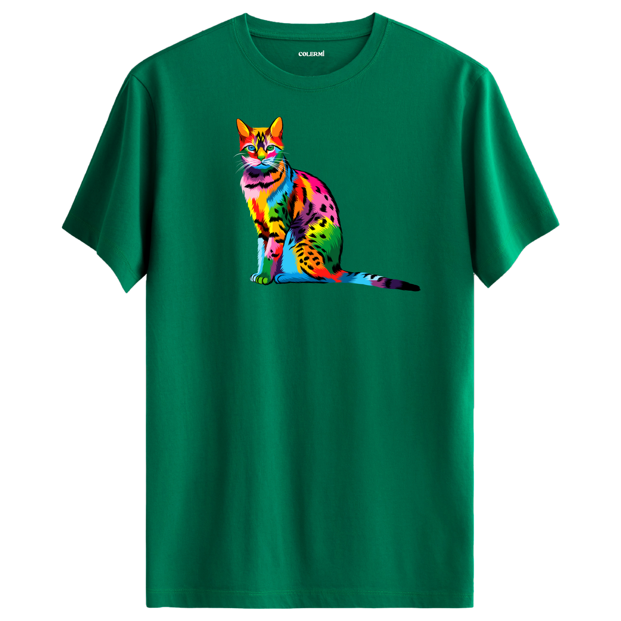 Noble Cat Print T-Shirt