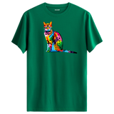 Noble Cat Print T-Shirt
