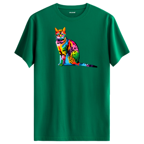 Noble Cat Print T-Shirt