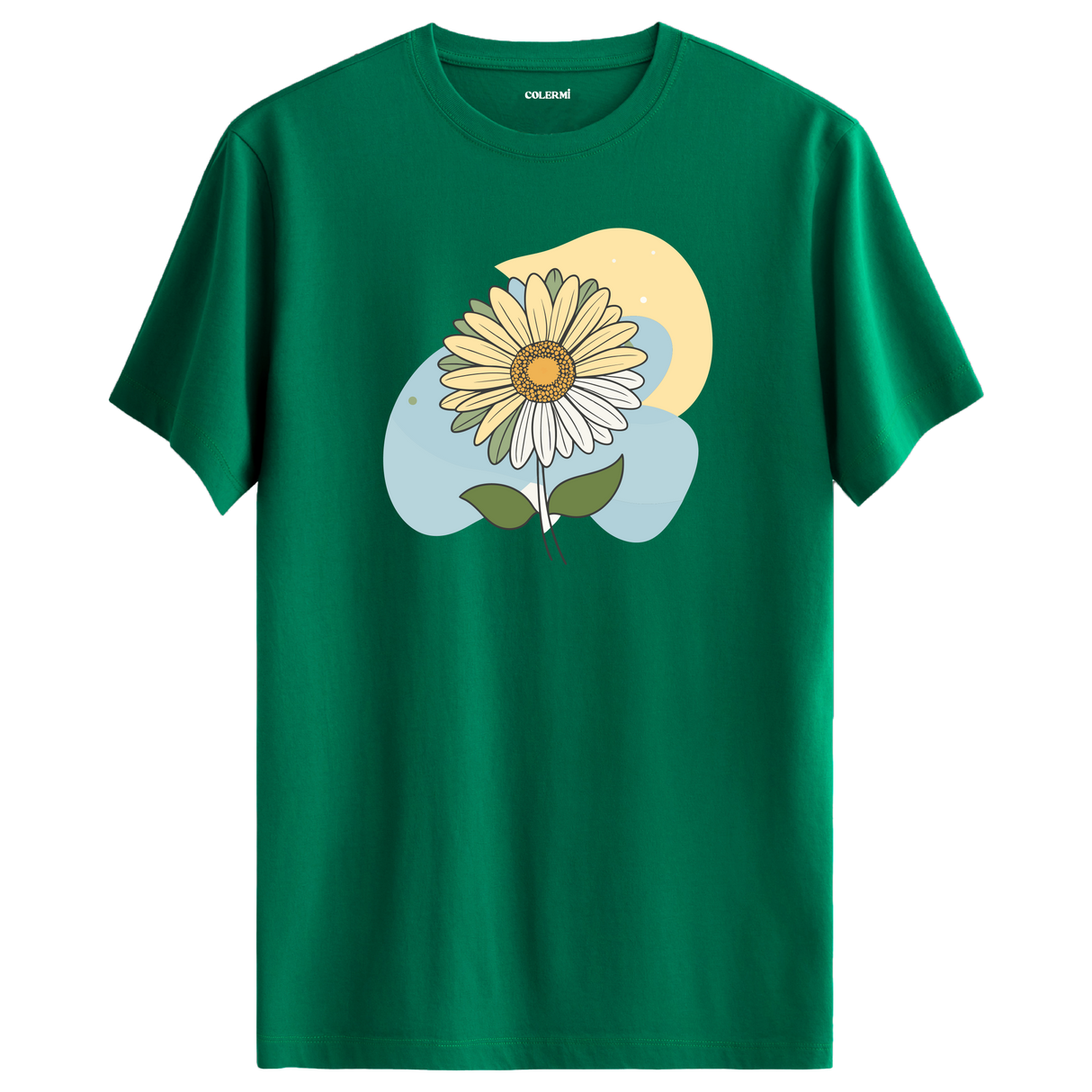 Artistic Daisy Print T-Shirt - Floral Tee