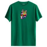 Colorful Husky Printed Unisex Tee
