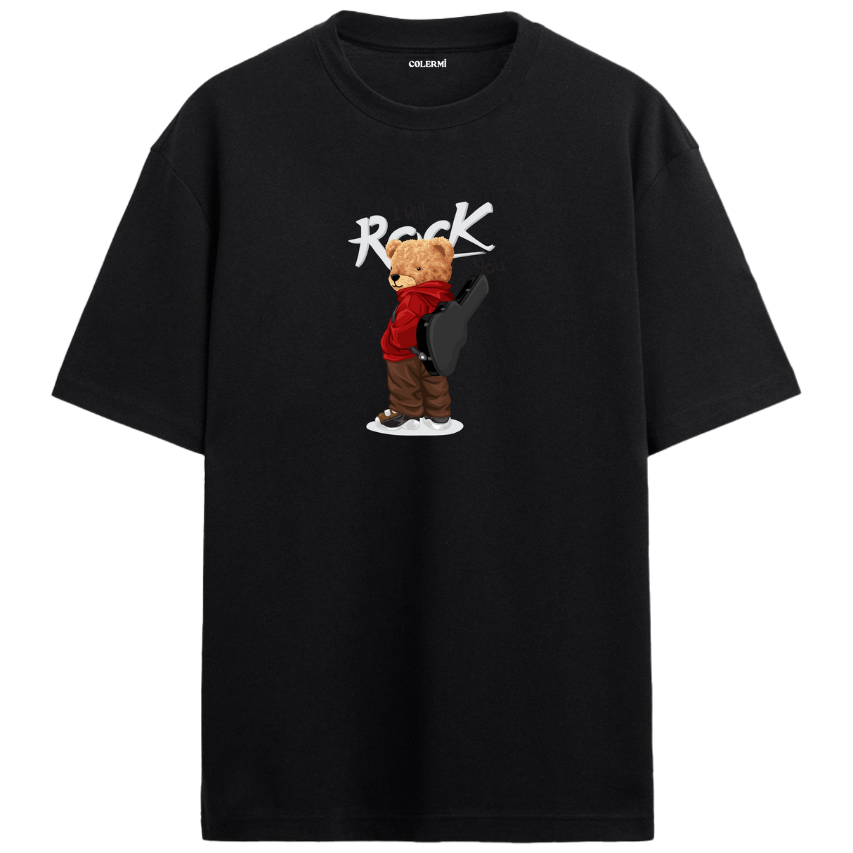 Rockstar Bear Oversized T-Shirt