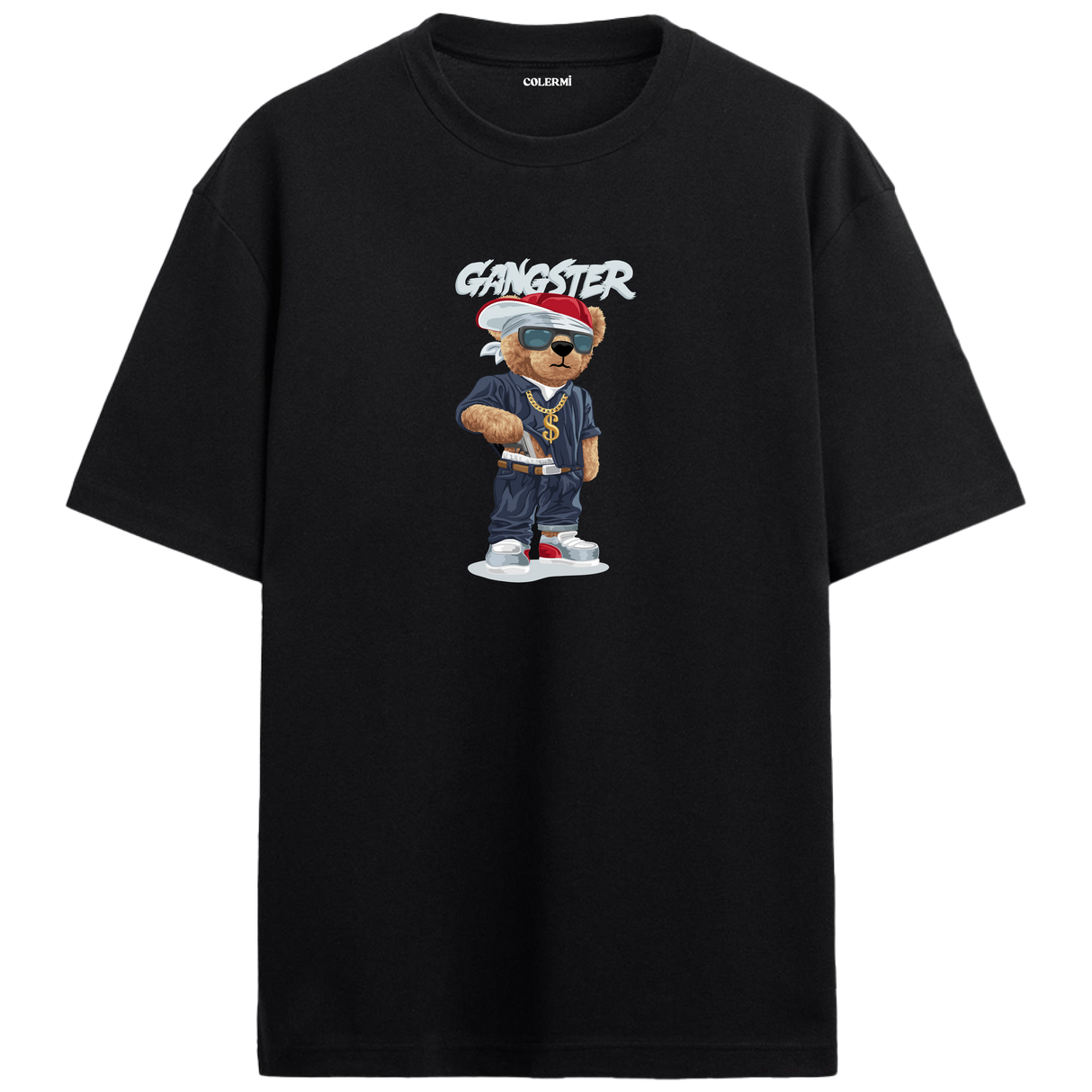 Gangster Bear Oversized T-Shirt