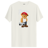 Rapper Bear T-Shirt – Hip-Hop Culture Design with Boombox and Street Style