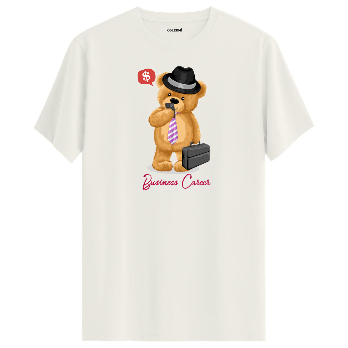 Business Bear Graphic T-Shirt - Sophisticated Design, Professional Style