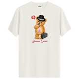 Business Bear Graphic T-Shirt - Sophisticated Design, Professional Style