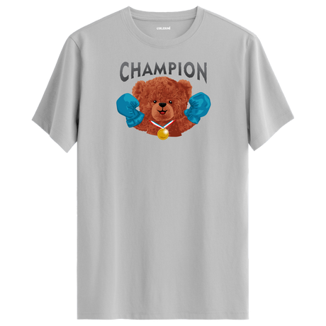 Champion Bear Graphic T-Shirt - Winning Spirit, Strength and Determination