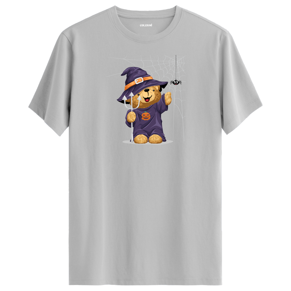 Witch Bear Graphic T-Shirt - Cute Halloween Design, Spooky Fun