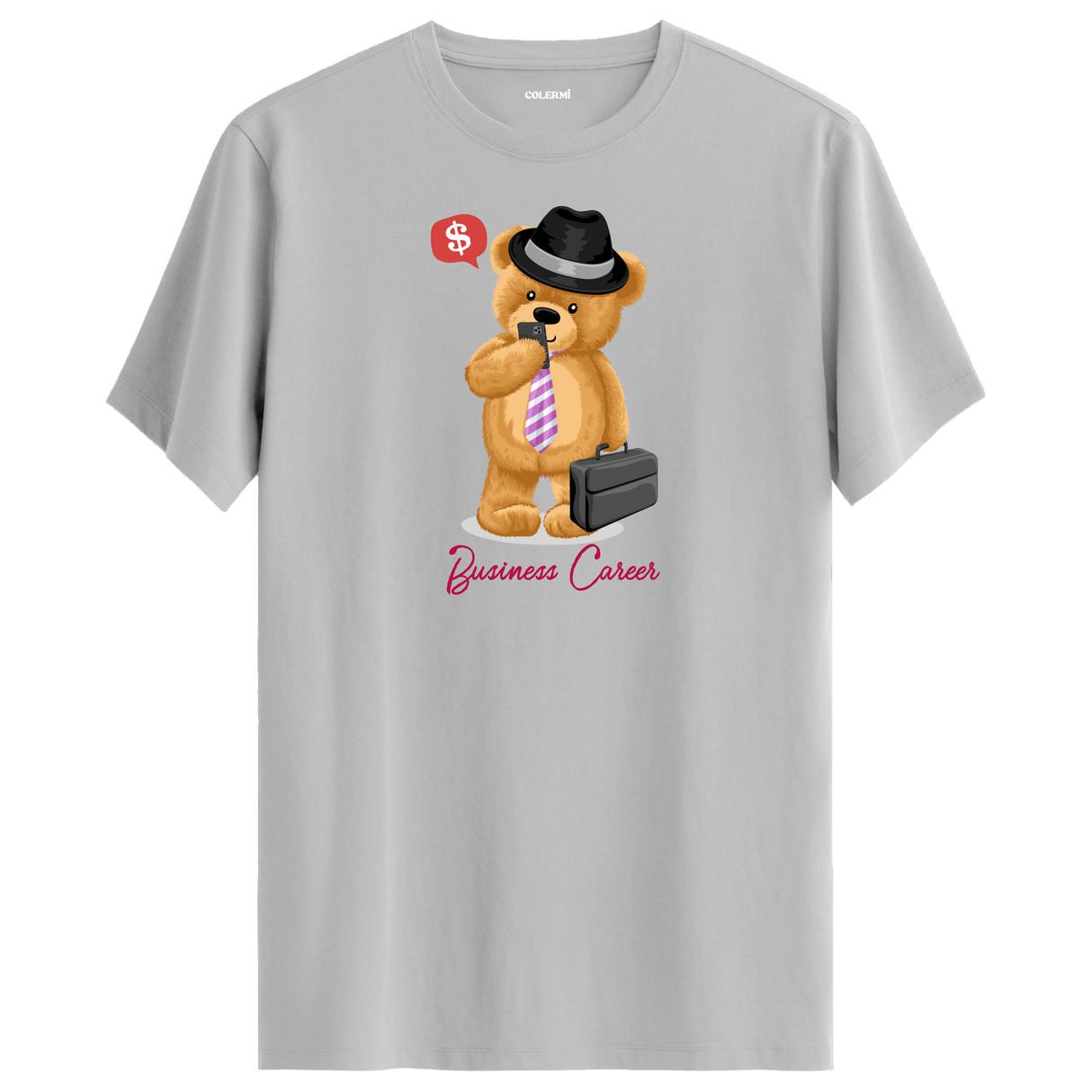 Business Bear Graphic T-Shirt - Sophisticated Design, Professional Style