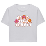 Colermi Retro Stay Groovy Crop Top Tişört