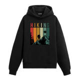 Hiking: Nature's Silent Call Graphic Hoodie - Retro Style, Adventure Awaits
