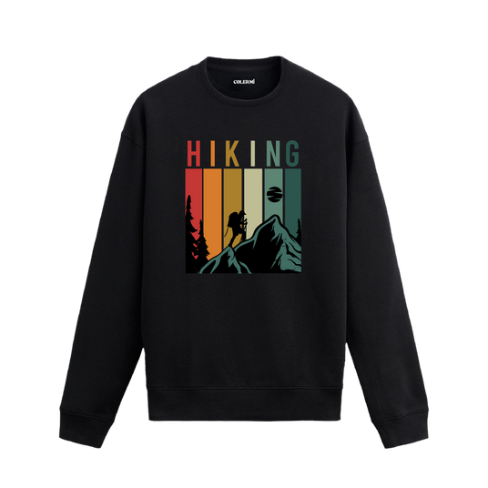 Hiking: Nature’s Silent Call Sweatshirt – Bold, Retro, and Adventurous Design