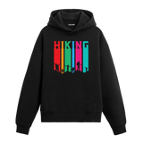 Hiking: Colorful Steps in Nature Graphic Hoodie