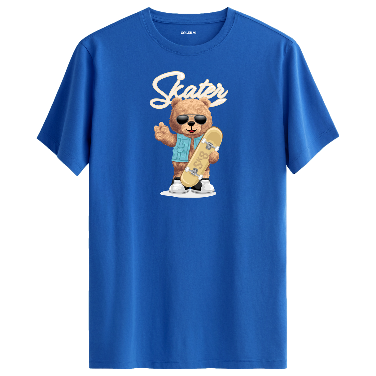Skater Bear Graphic T-Shirt - Energetic Design, Urban Vibes