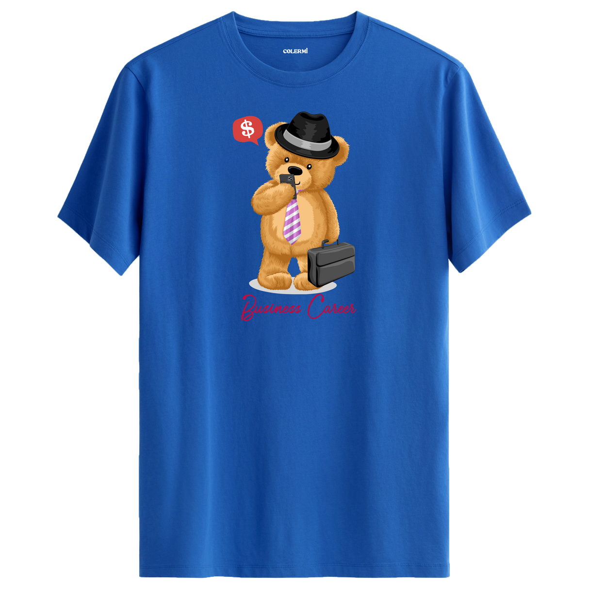 Business Bear Graphic T-Shirt - Sophisticated Design, Professional Style