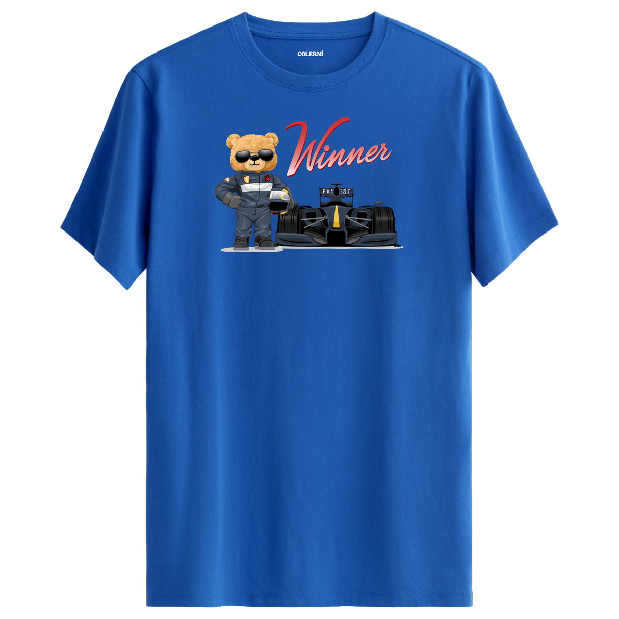 Winner Bear T-Shirt – Racing Champion Design for Adrenaline Seekers