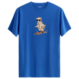 Skiing Alpaca Crew Neck T-Shirt