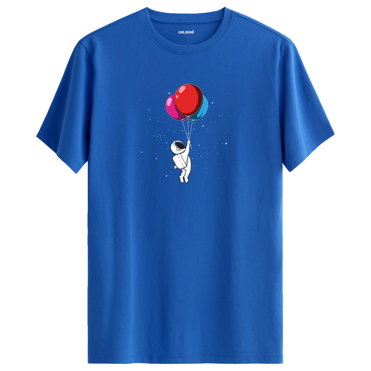 Balloon Explorer - Space-Themed Crew Neck T-Shirt