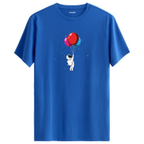 Balloon Explorer - Space-Themed Crew Neck T-Shirt