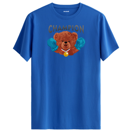 Champion Bear Graphic T-Shirt - Winning Spirit, Strength and Determination