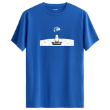 Lunar Reflection - Space-Themed Crew Neck T-Shirt