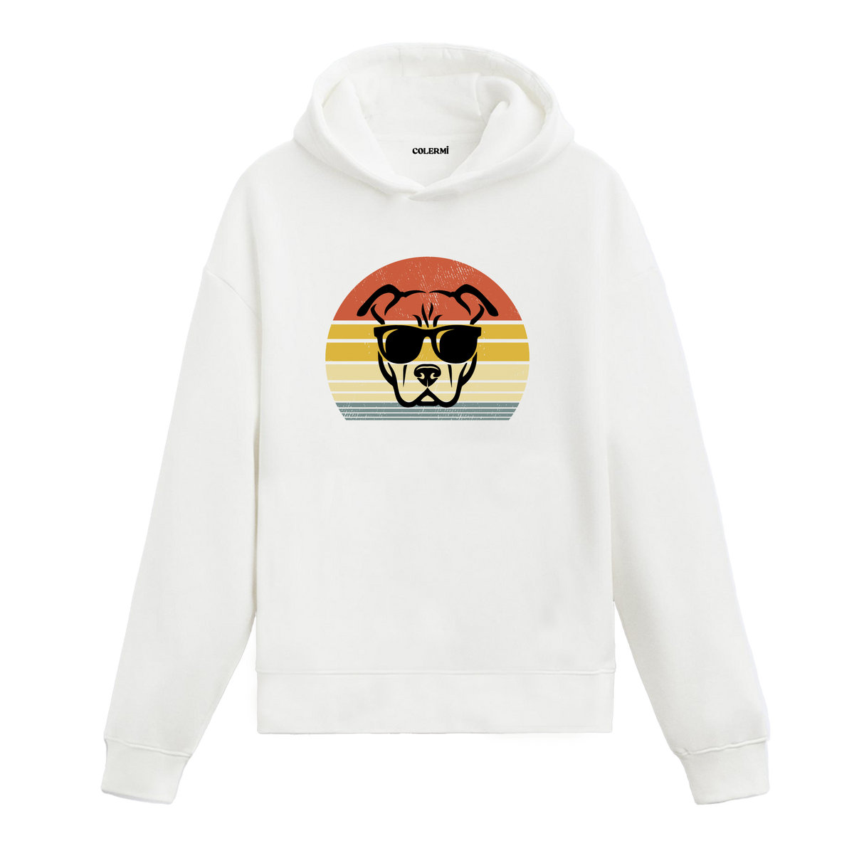 Retro Cool Dog Graphic Hoodie – Bold Style, Energetic Vibes