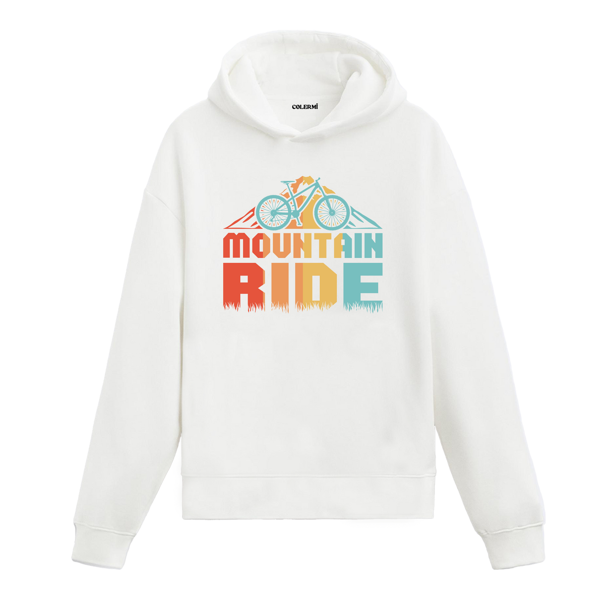 Retro Mountain Bike Passion Graphic Hoodie – Adventure, Freedom, and Bold Style