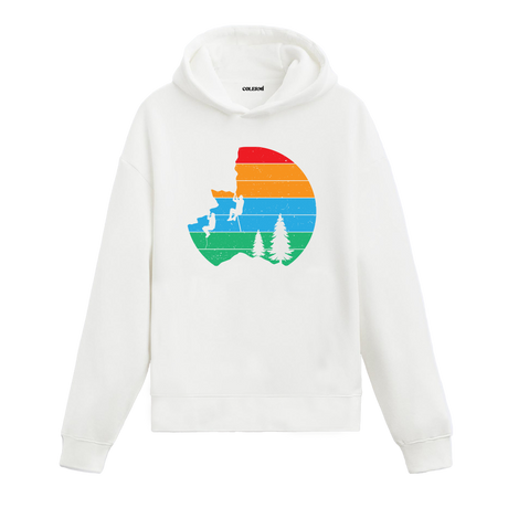 Retro Climbing Adventure Graphic Hoodie – Courage, Nature, and the Thrill of the Climb