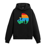 Retro Climbing Adventure Graphic Hoodie – Courage, Nature, and the Thrill of the Climb