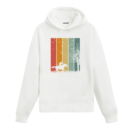 Retro Wild Run Graphic Hoodie – Freedom, Adventure, and Bold Movement