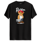 Rapper Bear T-Shirt – Hip-Hop Culture Design with Boombox and Street Style