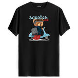 Scooter Mania T-Shirt – Fun Bear Design for Adventure Lovers