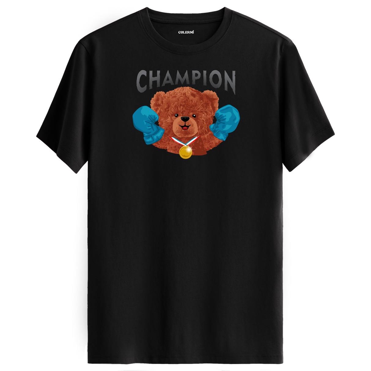 Champion Bear Graphic T-Shirt - Winning Spirit, Strength and Determination