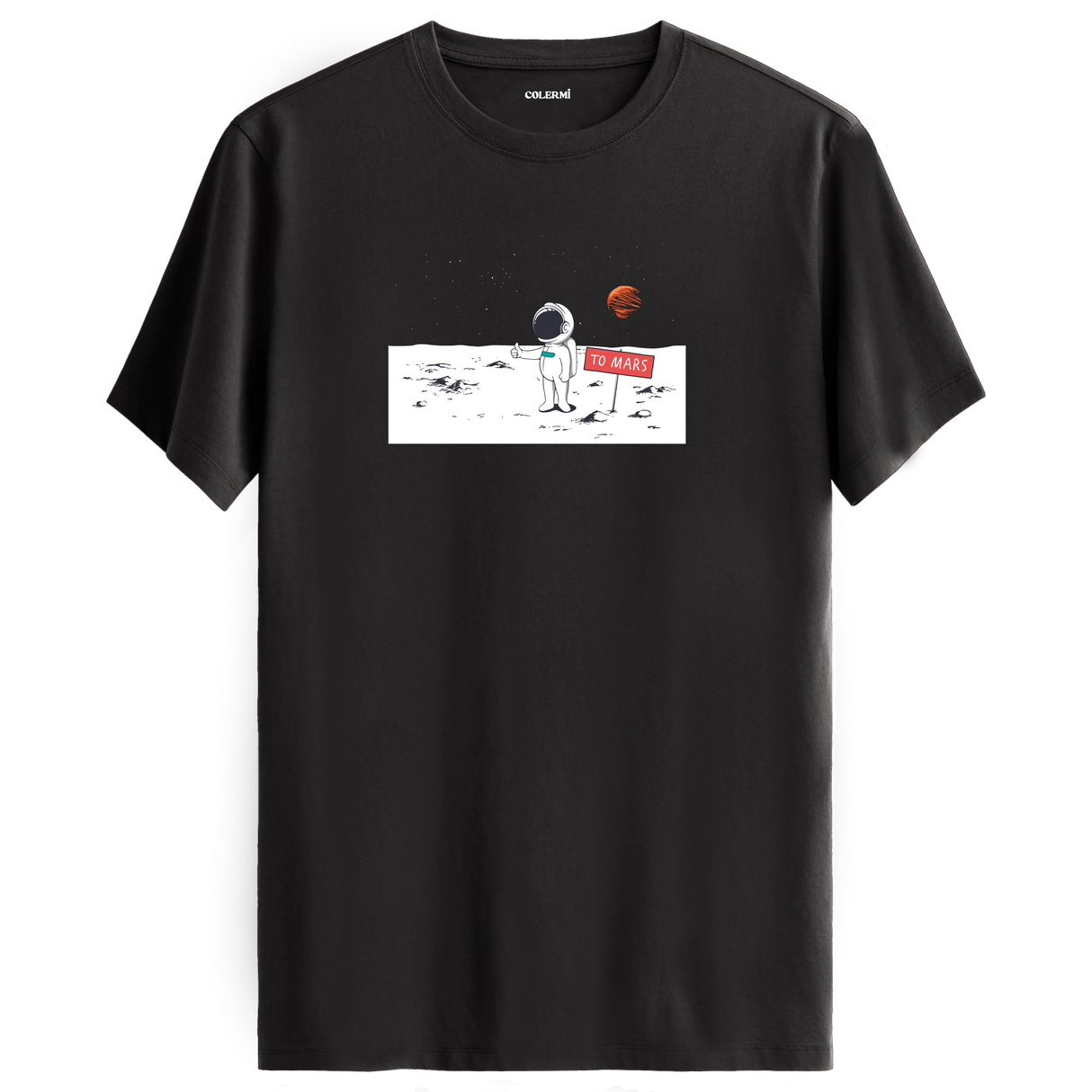 Journey to Mars - Space-Themed Crew Neck T-Shirt