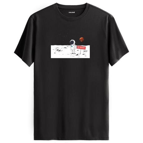 Journey to Mars - Space-Themed Crew Neck T-Shirt