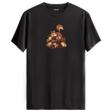 Nut Hoarder Squirrel Crew Neck T-Shirt