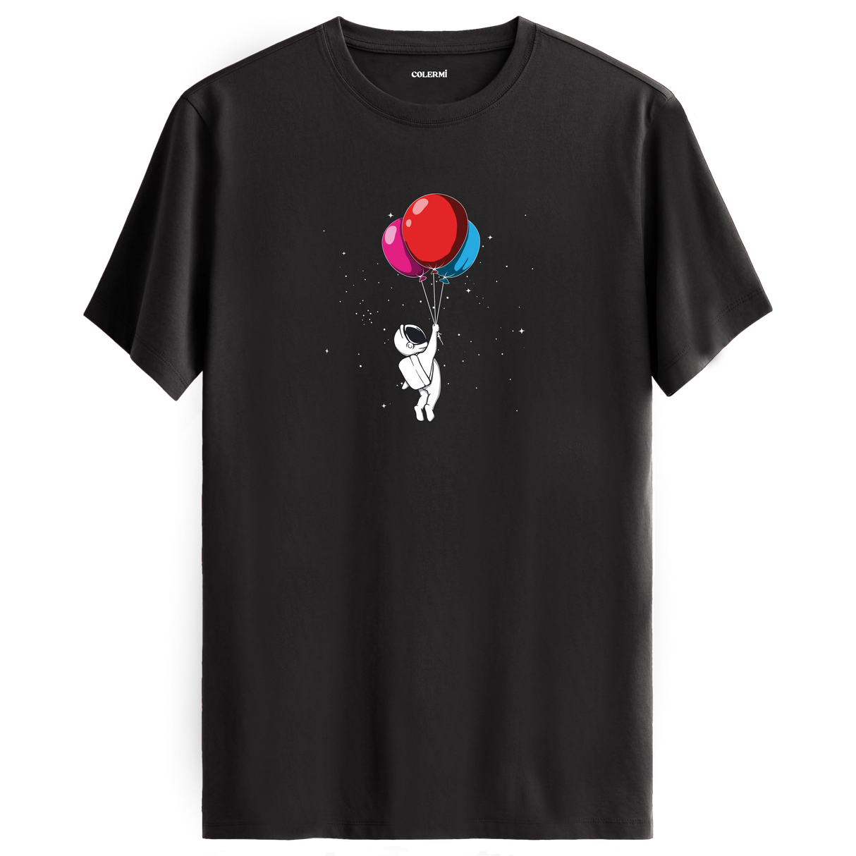 Balloon Explorer - Space-Themed Crew Neck T-Shirt