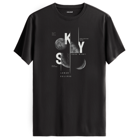 Sky Space-Themed Crew Neck T-Shirt