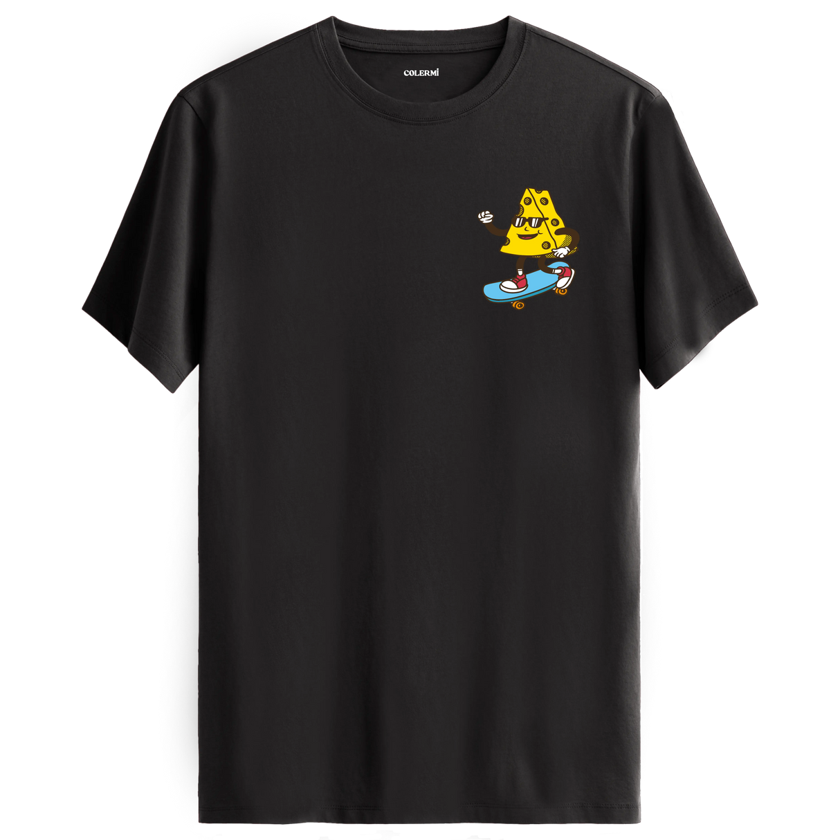 Skateboard Cheese Crew Neck T-Shirt